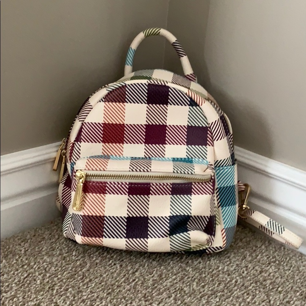 Little checked backpack